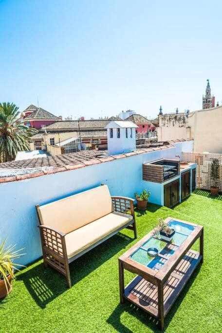 Atico Con Piscina Junto Catedral De Sevilla Luaran gambar