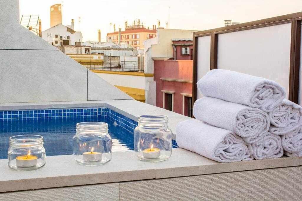 Atico Con Piscina Junto Catedral De Sevilla Luaran gambar